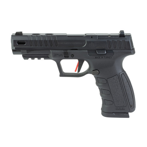 MAC RA-9 Defense S 9mm, 4.75" QPQ Tenifer Cerakote Steel Lightening Cut/Optic Ready Slide, Tenifer QPQ Polymer Frame Picatinny Rail, RMR, 17rd