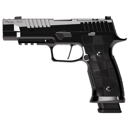 Sig Sauer P320 SXG Reserve 9mm, 3.9" Barrel, Integrated Compensator, High Polish DLC Finish, GridLOK Grips, 21rd
