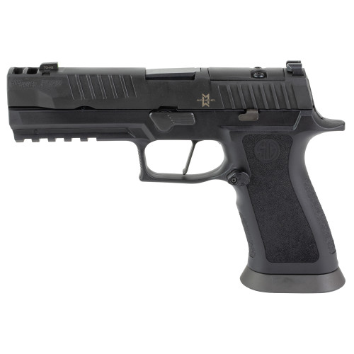 Sig Sauer P320XF M.O.D. Full Size 9mm 3.90" Barrel, DLC Optic Cut/Ported/Serrated Slide, Black XSeries Grip & Hogue Max Michael Wraptor Grip, 10 Rd