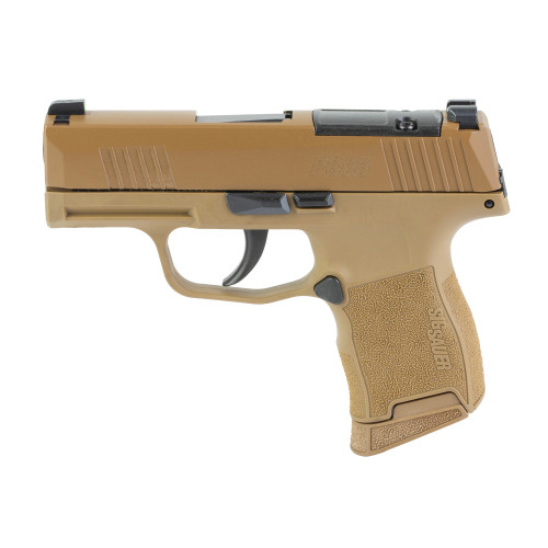 Sig Sauer P365 9mm, 3.1" Barrel, Coyote Cerakote, Optic Ready, Accessory Rail, 10rd