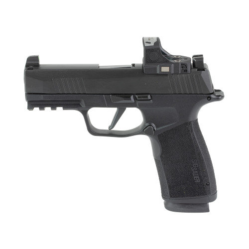 Sig P365 XMacro Optic Package Compact 9mm 17rd 3.70" Barrel, ROMEO-X Compact Slide, Black Frame Beavertail & Picatinny Rail,