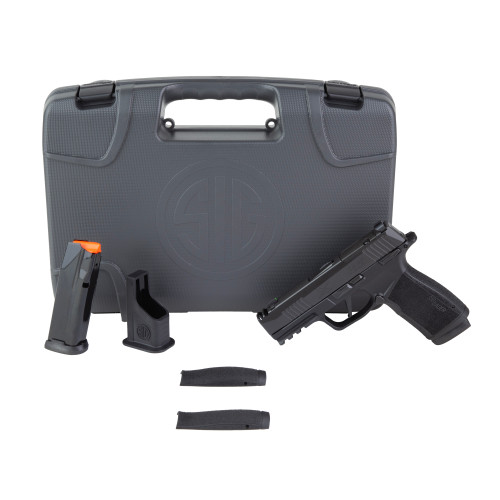 Sig Sauer P365 Macro Comp 9mm, 3.1" Barrel, Integral Comp, Matte Black, Optics Ready, X-RAY3 Sights, Manual Safety, 2x17rd Mags