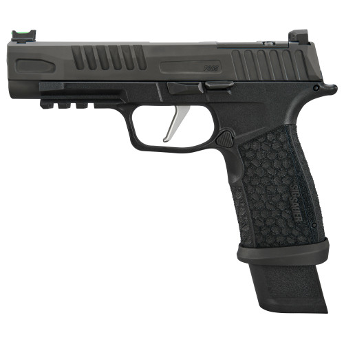 Sig Sauer P365 Fuse Optic Compact 9mm 21rd,4.30" Black DLC Barrel, Black Nitron Stainless Steel Serrated Optic Slide, Black DLC Stainless Steel Frame Beavertail & Picatinny R