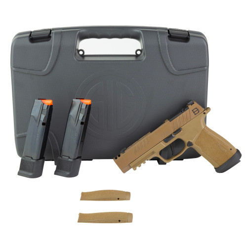 Sig Sauer P365XF DH3 9mm, 3.7" Barrel, Cerakote Coyote, X-RAY3 Day/Night Sights, Optic Ready, SIG-LOC, 2x21rd, 1x17rd Mags