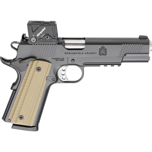 Springfield 1911 Operator AOS 45 ACP 8rd,5" Match Grade Barrel, Carbon Steel Steel Frame Beavertail & Picatinny Rail