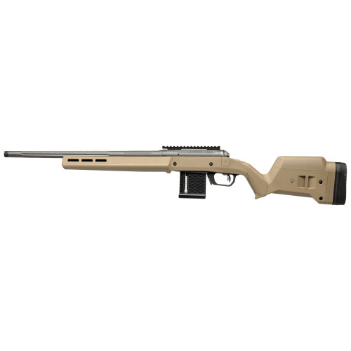 Savage Arms 110 RF Magpul, Bolt-Action , 22 LR, 20" Threaded Barrel, 1/2X28 Thread Pitch, Coyote Tan, Magpul Hunter Stock, AccuTrigger, 10rd, 1 Magazine