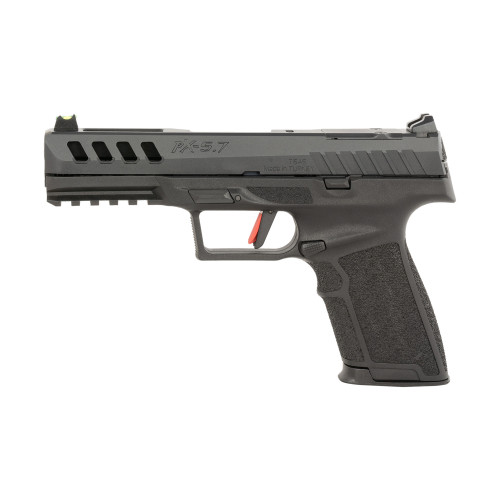 Tisas PX-5.7 5.7x28mm, 4.86" Barrel, QPD Finish, Black, 3 Dot Sights, Optics Ready, 2x20rd Mags