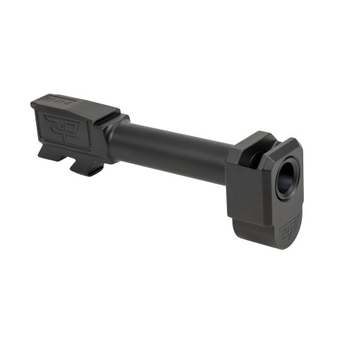 Zaffiri Precision Threadless Comp with Barrel, 9mm, Fits Glock 43, Nitride Finish, Black