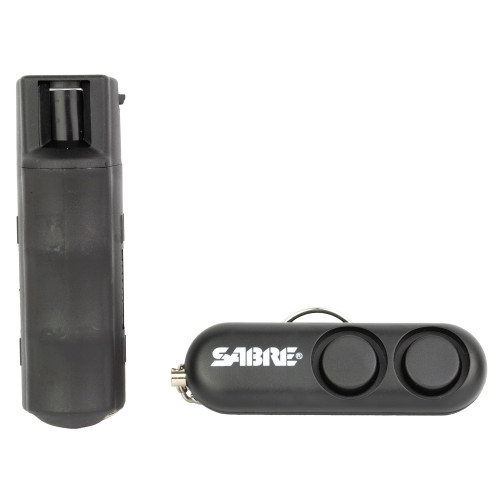 Sabre Personal Safety Kit, Pepper Spray and Personal Alarm, Black