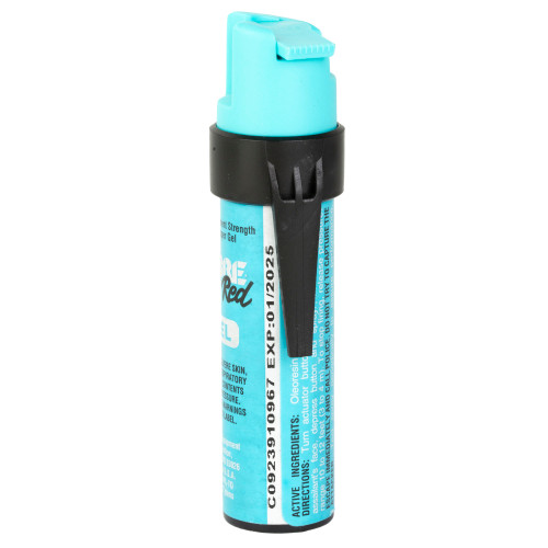 Sabre Pepper Gel, Pocket Model with Clip, 12 Grams, Turquoise, Matte Finish