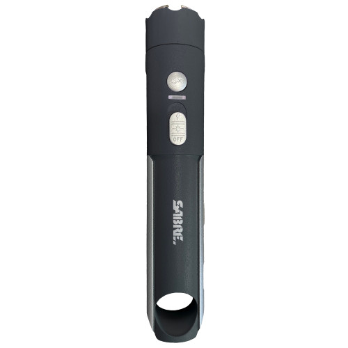 Sabre 2-In-1 Stun Gun with Flashlight, 1.75 uC Charge, 200 Lumen Flashlight, Black
