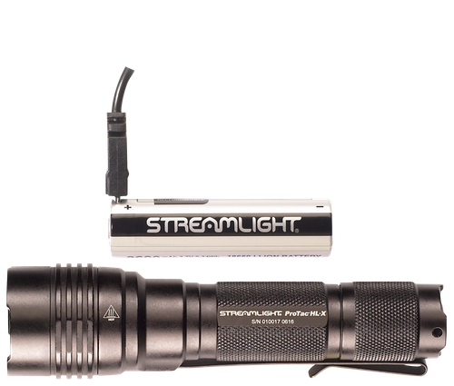 Streamlight ProTac HL-X USB 1000/400/65 Lumens C4 LED Aluminum Black Lithium with UBS Charge Cord