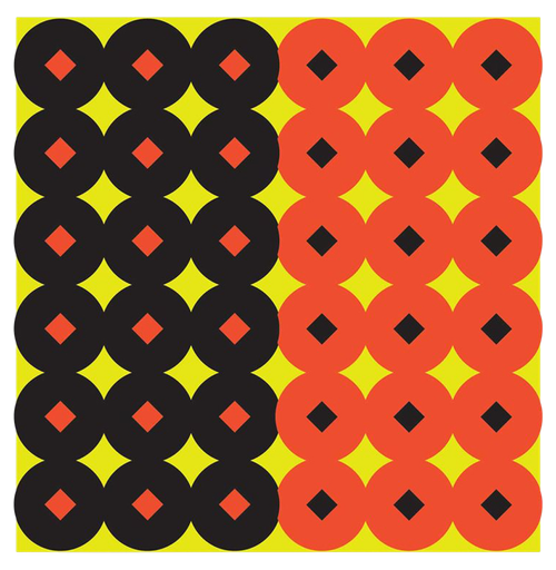 Birchwood Casey Shoot-N-C Circle Dimond Center Self-Adhesive Paper Target 1" 432 Pasters Orange/Black