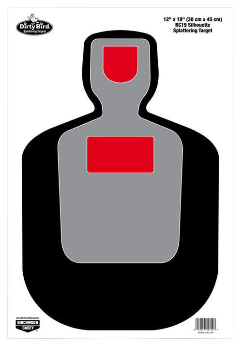 Birchwood Casey Dirty Bird Target, BC-19 Silhouette, 12x18, 8 Targets