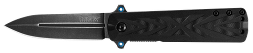 Kershaw Barstow 3" Folding Spear Point Plain Black Oxide Blackwash 8Cr13MoV SS Blade Black Glass-Filled Nylon Handle Includes Pocket Clip