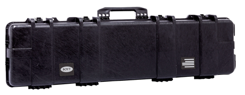 Boyt Harness H-Series Single Gun Case Water Resistant Black Polypropylene with Egg Crate Foam, Dust-Proof O-Ring, Steel Hinge Pins & Carry Handle 52" L x 11.50" W x 4.50" D Interior Dimensions