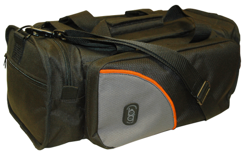 Bob Allen Club Range Bag Black with Gray Panel Ripstop Nylon with Padded Interior, Protection Pockets, Mag Loops & Wraparound Handles 18" x 10" x 10" Exterior Dimensions