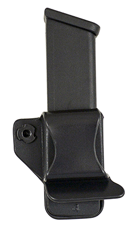 Comp-Tac Single Mag Pouch Outside Waistband Style made of Kydex with Black, Belt Clip & 1.50" Belt Size compatible with Glock 43 Mags for Right Hand