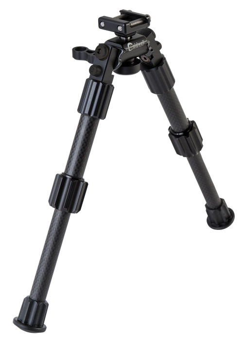 Caldwell Accumax Picatinny Rail Bipod, Carbon Fiber, 6"-9", Black