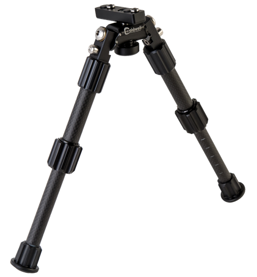 Caldwell Accumax Premium M-Lok/Key Mod Bipod 6-9" Black Carbon Fiber