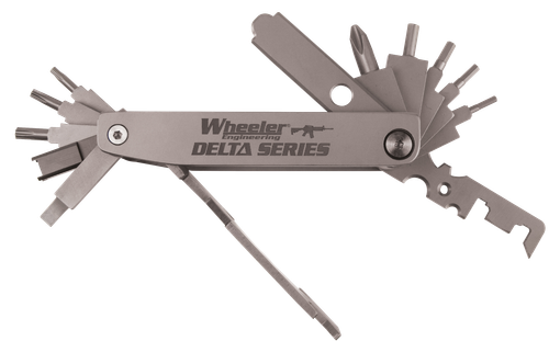 Wheeler Delta Series Compact Multi-Tool Silver Folding Stainless Steel AR Platform