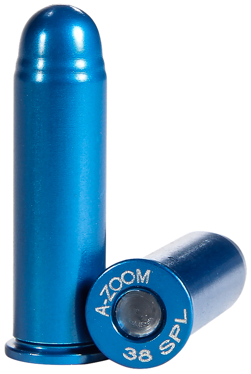 A-Zoom Blue Snap Caps Revolver 38 Special Aluminum 12 Pack