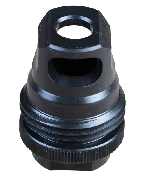 SilencerCo ASR Muzzle Brake Black Steel with 1/2"-28 tpi Threads & Single Port for 9mm
