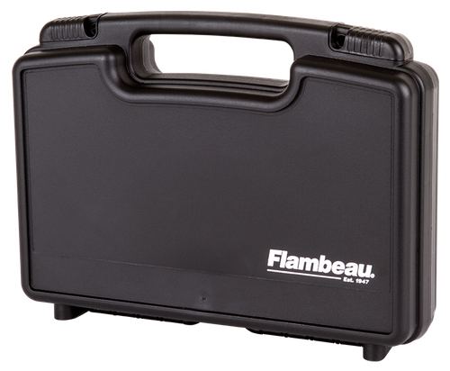 Flambeau Safe Shot Pistol Case made of Polymer with Black, Egg Crate Foam Padding, Integrated Handle & TSA/Airline Approved 13.37" L x 7.25" W x 3" D Interior Dimensions