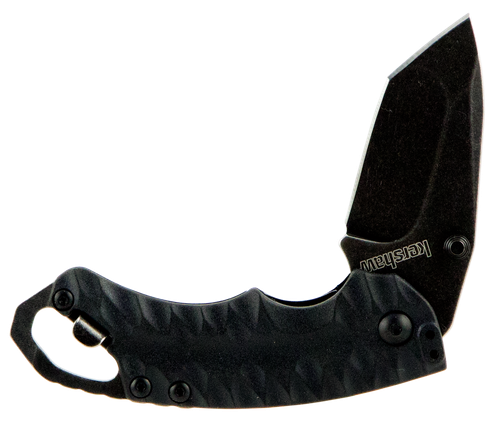 Kershaw Shuffle II 2.60" Folding American Tanto Plain Black Oxide 8Cr14MoV SS Blade Black Glass-Filled Nylon Handle Includes Pocket Clip