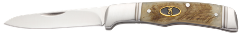 Browning Joint Venture 2" 8Cr13MoV Stainless Steel Drop Point Sheep Horn