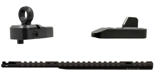 XS Sights Marlin Optic Mounts & Ghost Ring WS Sight Sets Black White Stripe Front, Ghost Rear for Marlin 1895