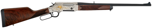 Henry Long Ranger Wildlife 308 Win, 20" Barrel, Nickel-Plated, 24K Gold Inlay Engraved Elk Metal, American Walnut, 4rd