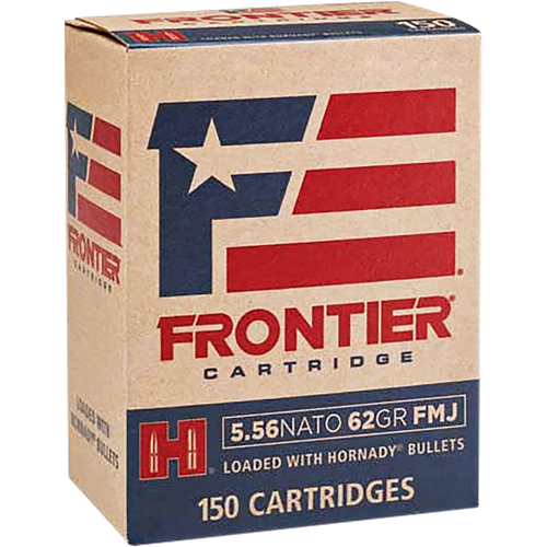 Frontier Cartridge Military Grade 5.56x45mm NATO 62gr, Full Metal Jacket 150 Per Box/ 8 Case