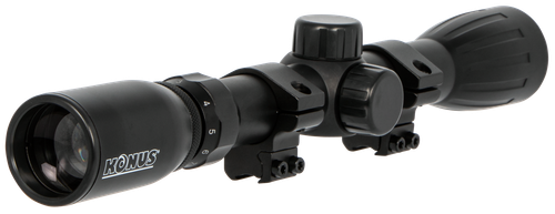 Konus KonusFire 3-9X32mm, 1" Tube, 30/30 Duplex Reticle, Matte Black, Includes Rings, Lens Caps, Cleaning Cloth