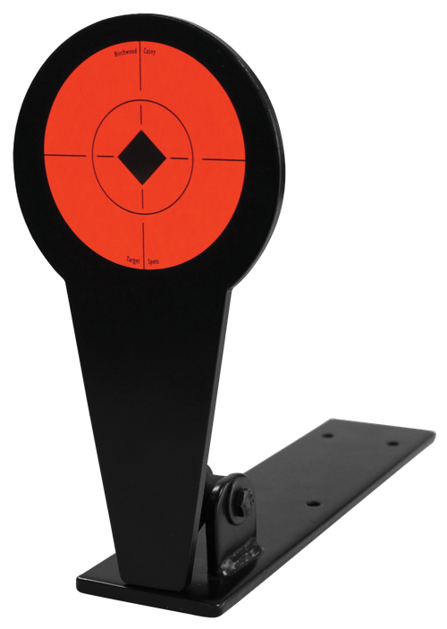 Birchwood Casey World of Targets Popper 4" Rimfire Pistol/Rifle Black/Orange Steel Diamond Standing Includes Ground Stakes