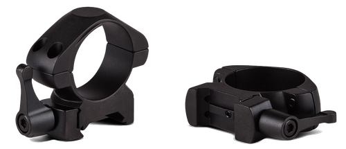 Konus Scope Ring Set Quick Release For Rifle Picatinny/Weaver Medium 1" Tube Matte Black Steel