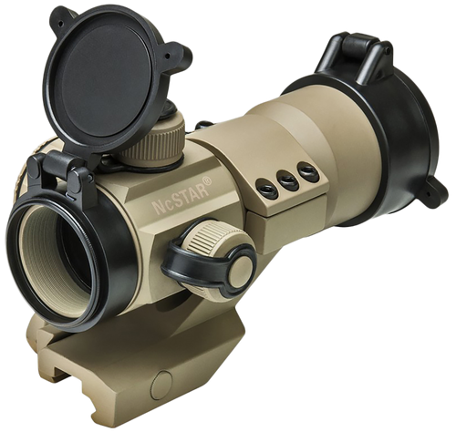 NcStar NcStar 35mm Red/Green/Blue Dot Optic- Tan Small Tube Tan Powder Coated 1x35mm 3 MOA Red/Green/Blue Dot Illuminated Reticle