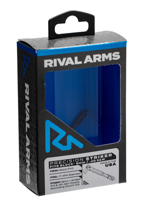 Rival Arms Precision Striker Black PVD 17-4 Stainless Steel for Glock 9mm, 40 S&W Gen3-4 (Except 43) DOES NOT include springs, spacers, or other firing pin assembly components