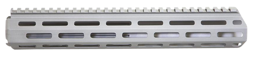 Q Honey Badger Rail Kit, M-LOK, 12", Fits Honey Badger/AR Upper Receivers, Clear Anodized Gray, Includes Barrel Nut and Hardware