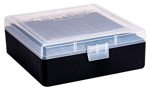 Berry's Ammo Box 38 Special/ 357 Mag Clear/Black Plastic 1.68" L x 0.40" 100rd