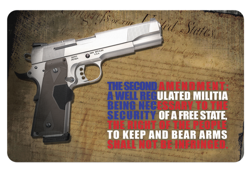 TekMat, Original Mat, 2nd Amendment, Cleaning Mat, Thermoplastic Surface Protects Gun From Scratching, 1/8" Thick, 11"x17", Tube Packaging, Black
