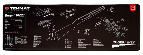 TekMat Ultra Mat, Ruger 10/22, Premium Gun Cleaning Mat, Includes Small Microfiber TekTowel, Packed In Tube, 15"X44"