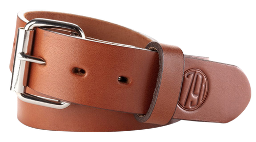 1791 Gunleather Gun Belt 01 made of Leather with Classic Brown Finish, 1.50" Width & 52" Belt Size for 48 Pants