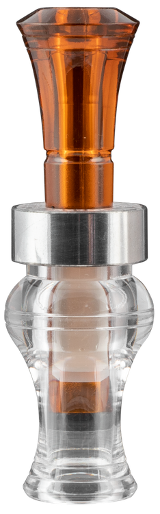 Echo Calls Timber Bourbon & Water Double Reed Mallard Sounds Attracts Ducks Brown/Clear Polycarbonate