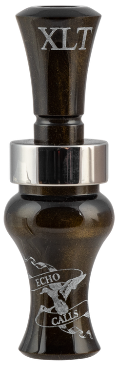 Echo Calls XLT Single Reed Mallard Sounds Attracts Ducks Black Gold Pearl Acrylic