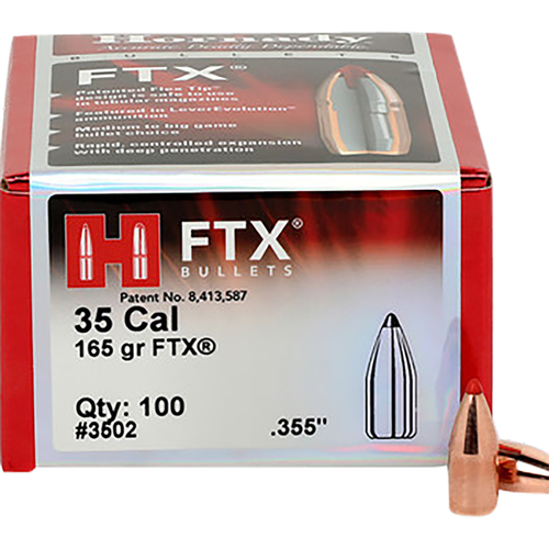 Hornady FTX 35 Caliber .355 165gr, Flex Tip eXpanding 100 Per Box, BULLETS NOT AMMO