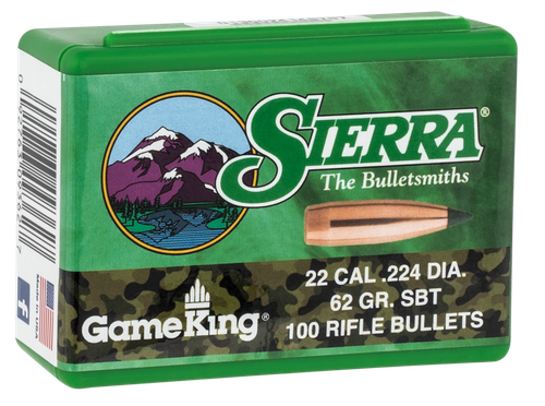 Sierra GameKing 62gr Spitzer Boat Tail, 100rd Box