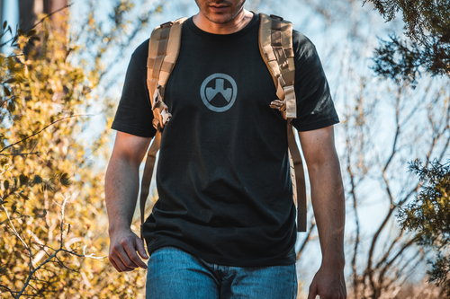 Magpul Icon Logo, T-Shirt, Medium, Cotton Polyester Blend, Black