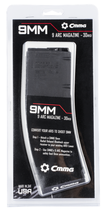 CMMG Magazine 9AR Conversion, 9mm, Black, 30rd