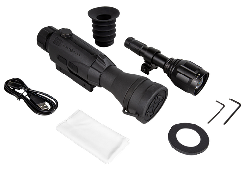 Sightmark Wraith 4K Night Vision Scope, 3-24x50mm, Black, IR Illuminator Included
